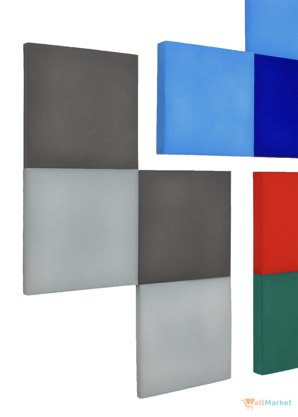 Panel ścienny 3d dekoracyjny piankowy WallMarket Kwadrat szary grubość 4,5 cm - obrazek 8